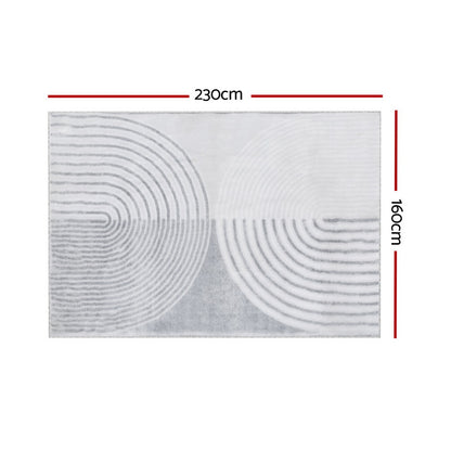 160x230cm Area Rug Washable Mat Large Carpet Faux Rabbit Fur Cyril