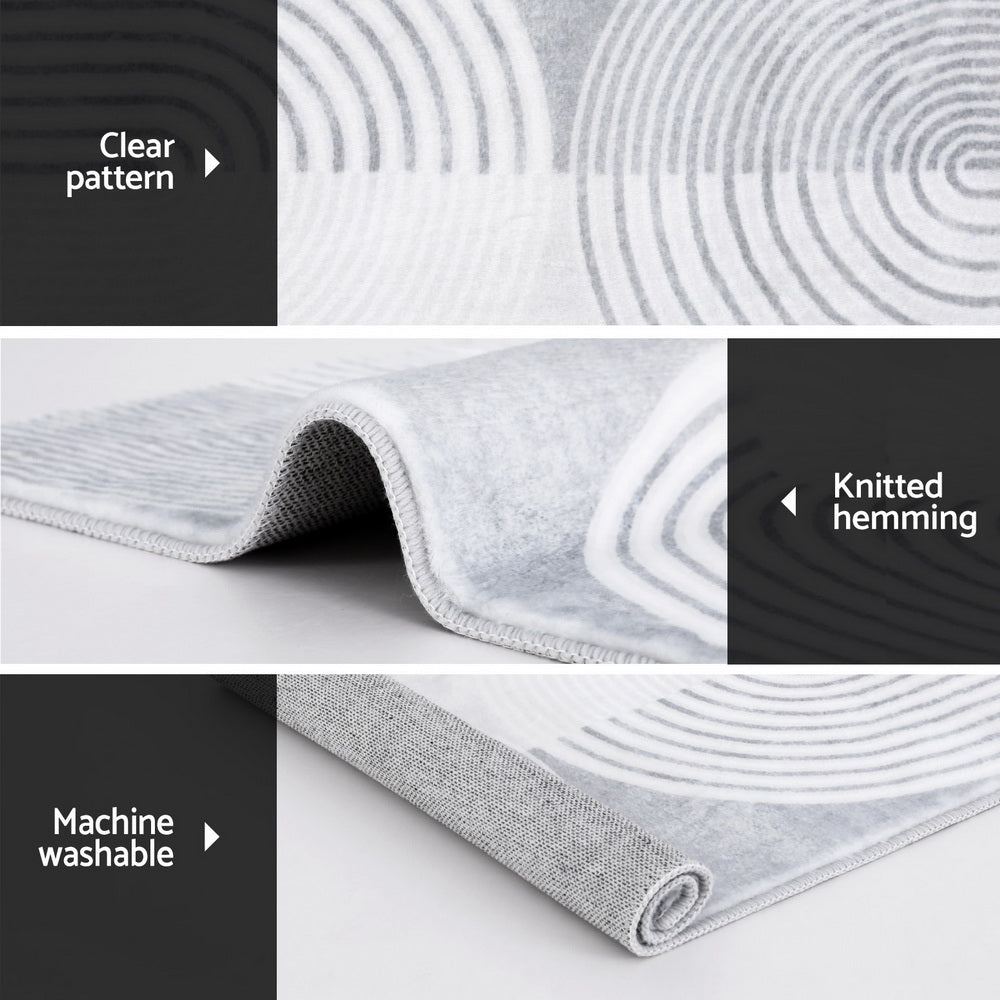 160x230cm Area Rug Washable Mat Large Carpet Faux Rabbit Fur Cyril