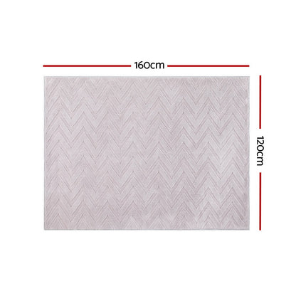 120x160cm Area Rug Washable Mat Large Carpet Microfiber Ripple