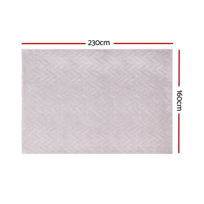 160x230cm Area Rug Washable Mat Large Carpet Microfiber Ripple
