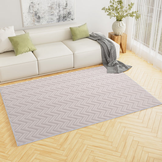 160x230cm Area Rug Washable Mat Large Carpet Microfiber Ripple