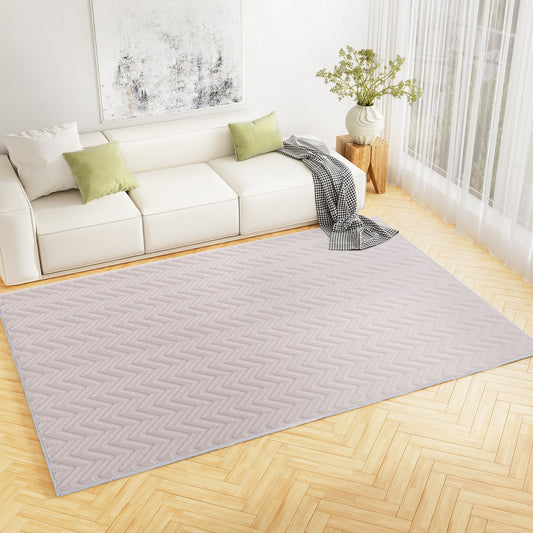 200x290cm Area Rug Washable Mat Large Carpet Microfiber Ripple