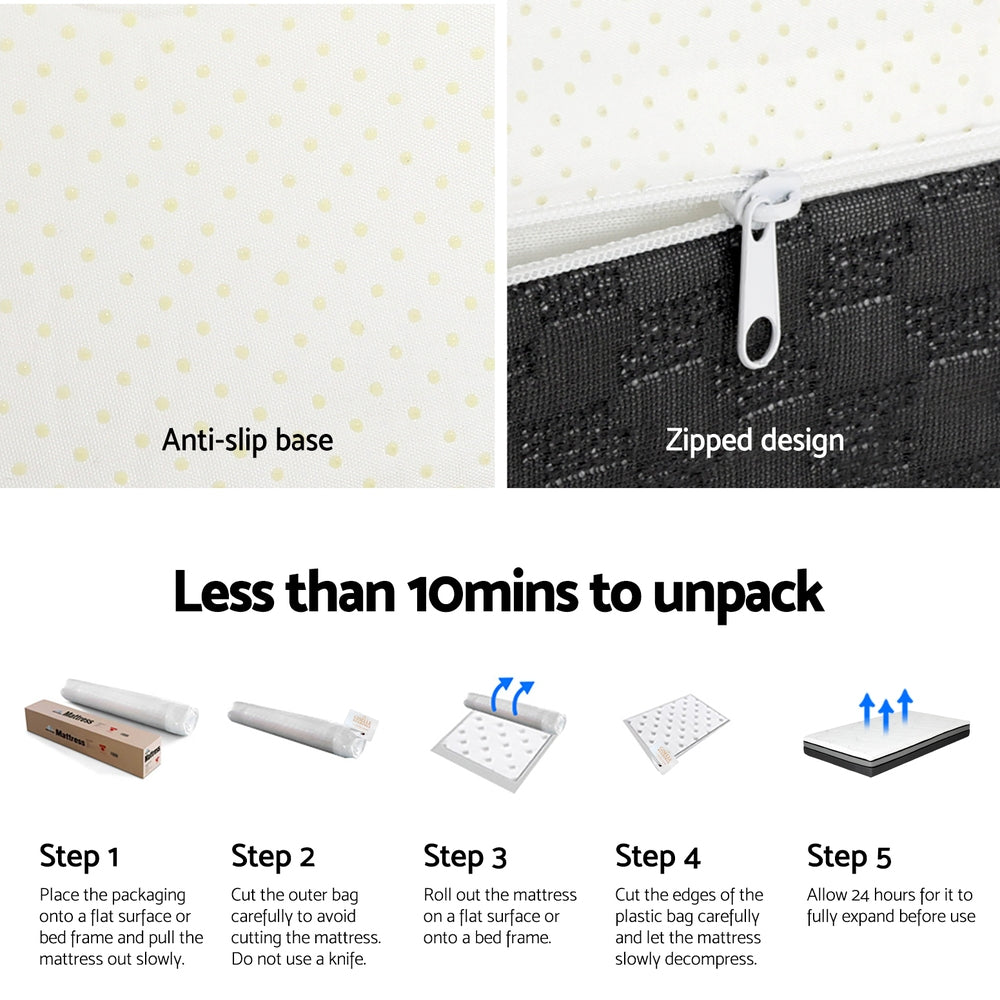 Belle Series Memory Foam Cool Gel Non Spring 25cm Thick - King Single