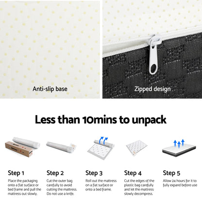 Belle Series Memory Foam Cool Gel Non Spring 25cm Thick - King Single