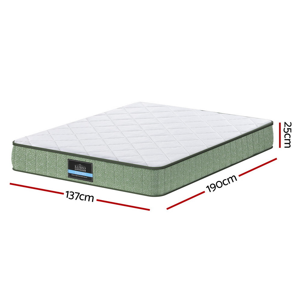 LEAF Series Euro Top Memory Foam Mattress Dual Layer 25cm Thick Mattress - Double