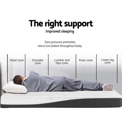 Mona Series Memory Foam Cool Gel Non Spring Mattress Bed 21cm - Queen