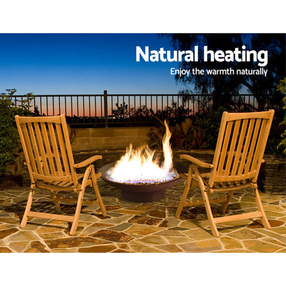 Fire Pit Bowl Cast Iron Rustic - 70cm