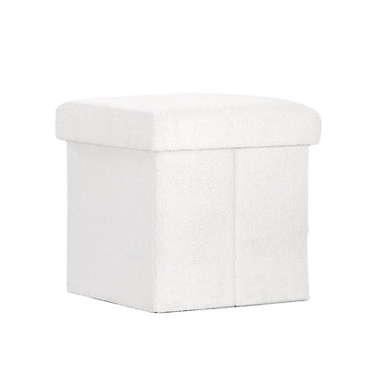 Ottoman Storage Foot Stool Vanity Square - Teddy