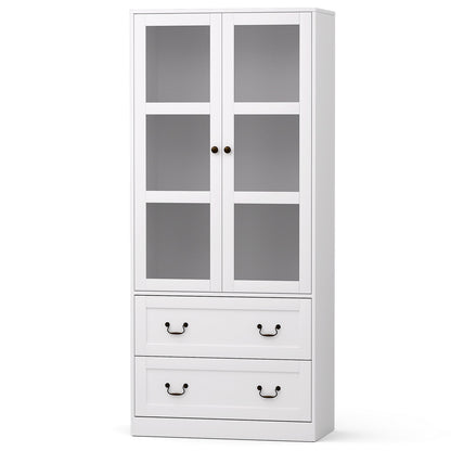 Buffet Sideboard 180cm Hutch Storage Cabinet - White