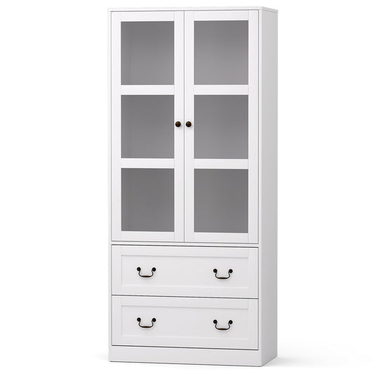 Buffet Sideboard 180cm Hutch Storage Cabinet - White