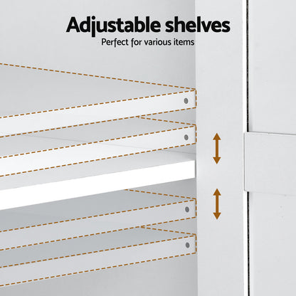 Buffet Sideboard 180cm Hutch Storage Cabinet - White