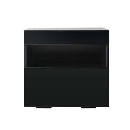 Heres Bedside Table LED - Black