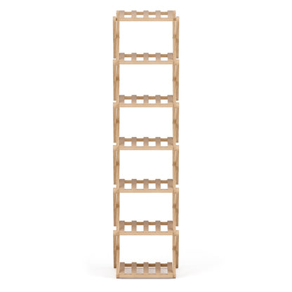 7 Tier Bamboo Foldable Shoe Rack Organizer