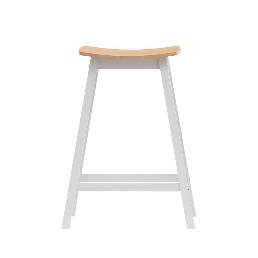 Set of 2 Ari Wooden Bar Stools - Oak
