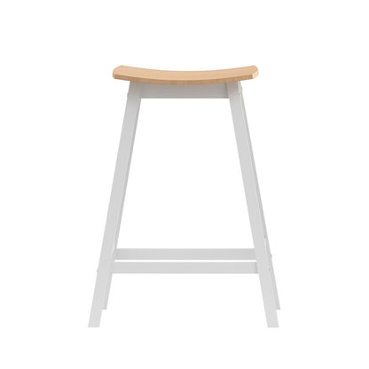 Set of 2 Ari Wooden Bar Stools - Oak