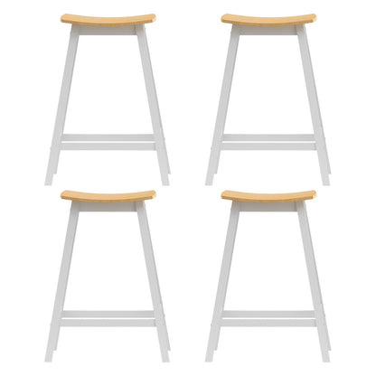 Set of 4 Ari Bar Stools Wooden Chairs - Oak