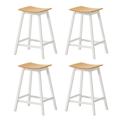 Set of 4 Ari Bar Stools Wooden Chairs - Oak