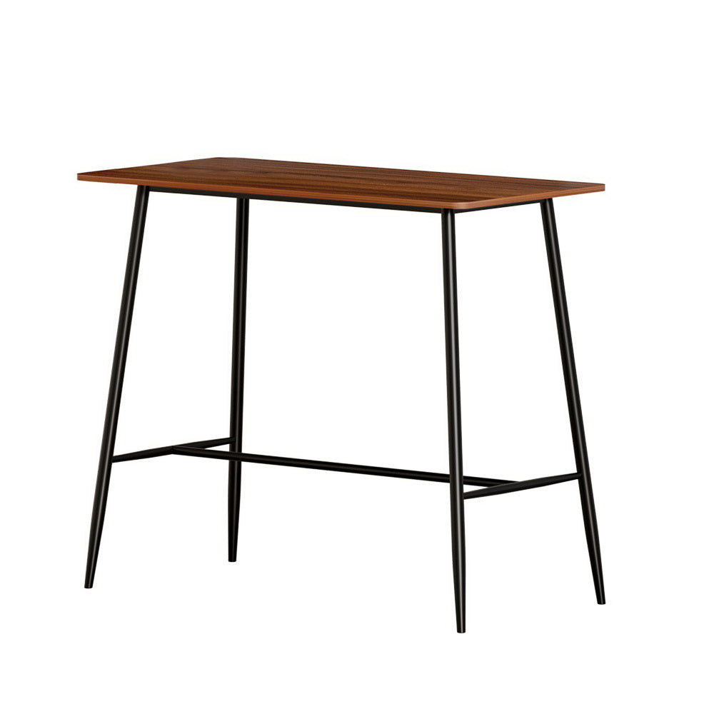 Halle Bar Table 120CM Rectangular - Oak & Black