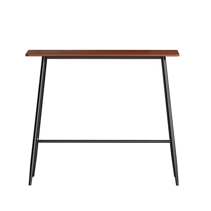 Halle Bar Table 120CM Rectangular - Oak & Black