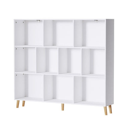 Cora Bookshelf 3 Tiers 10 Cubes - White