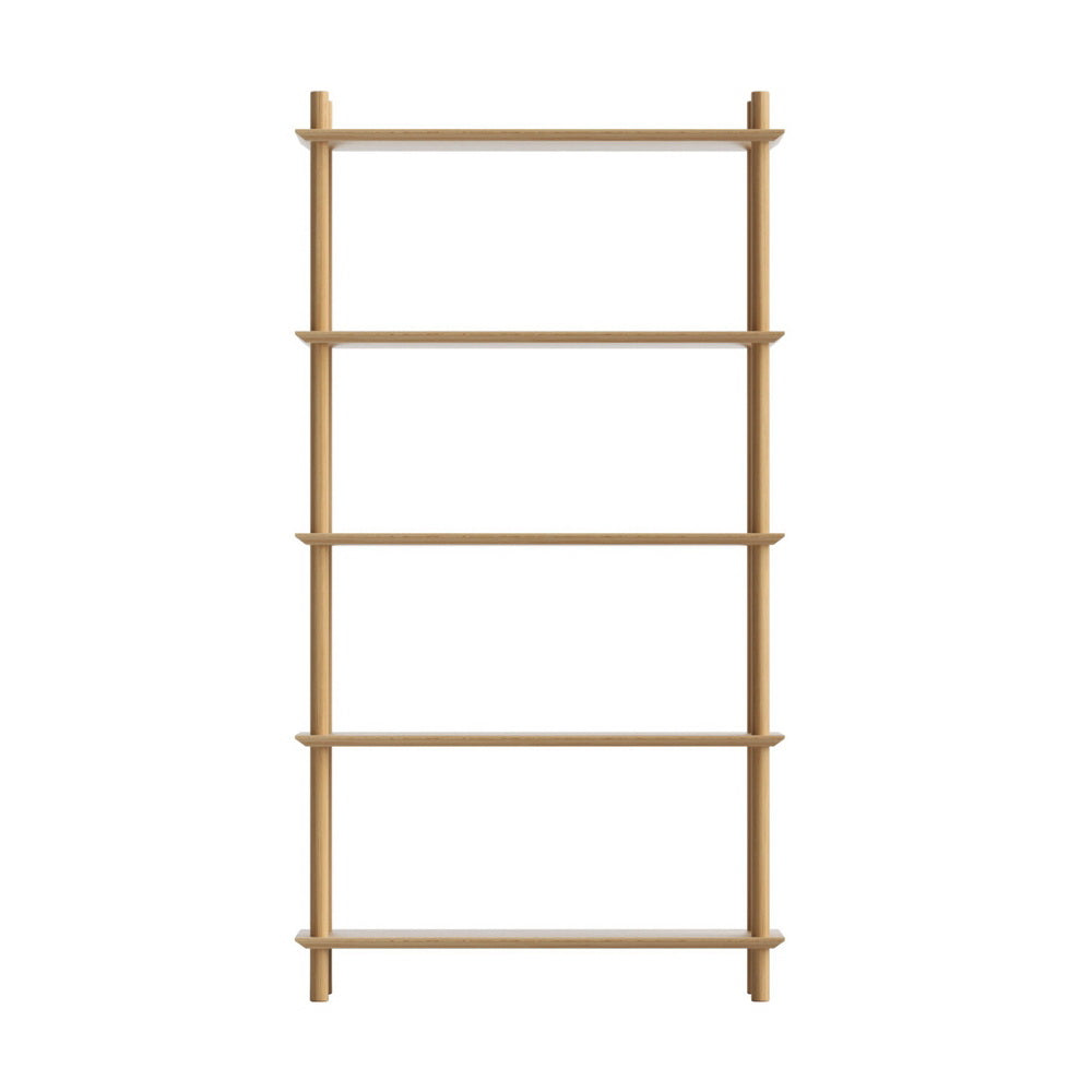 Bookshelf 5 Tiers Bookcase Display Shelves - Pine