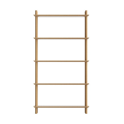 Bookshelf 5 Tiers Bookcase Display Shelves - Pine