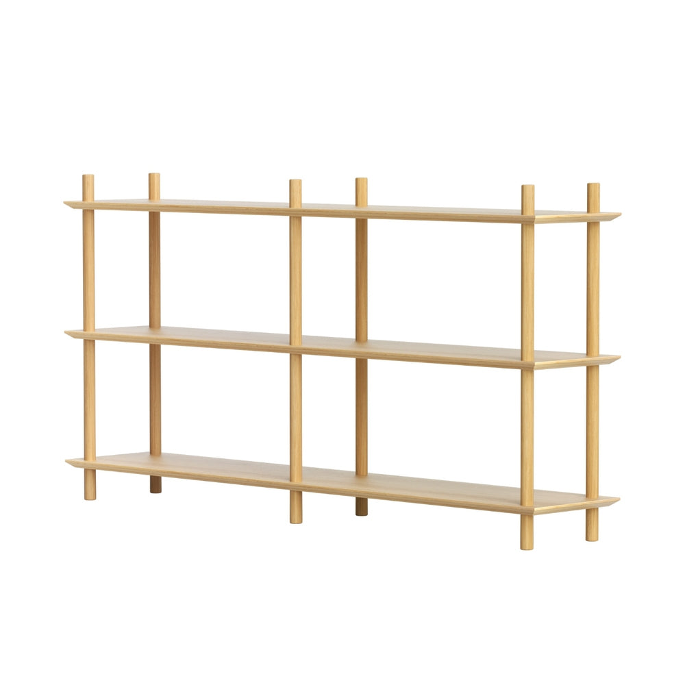 Bookshelf 3 Tiers Bookcase Display Shelves - Pine