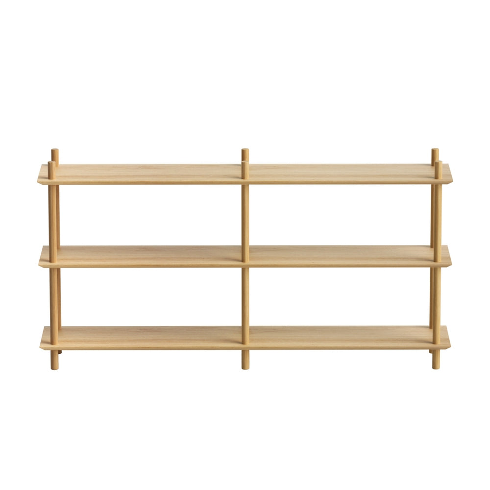 Bookshelf 3 Tiers Bookcase Display Shelves - Pine