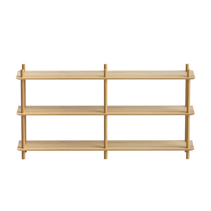 Bookshelf 3 Tiers Bookcase Display Shelves - Pine