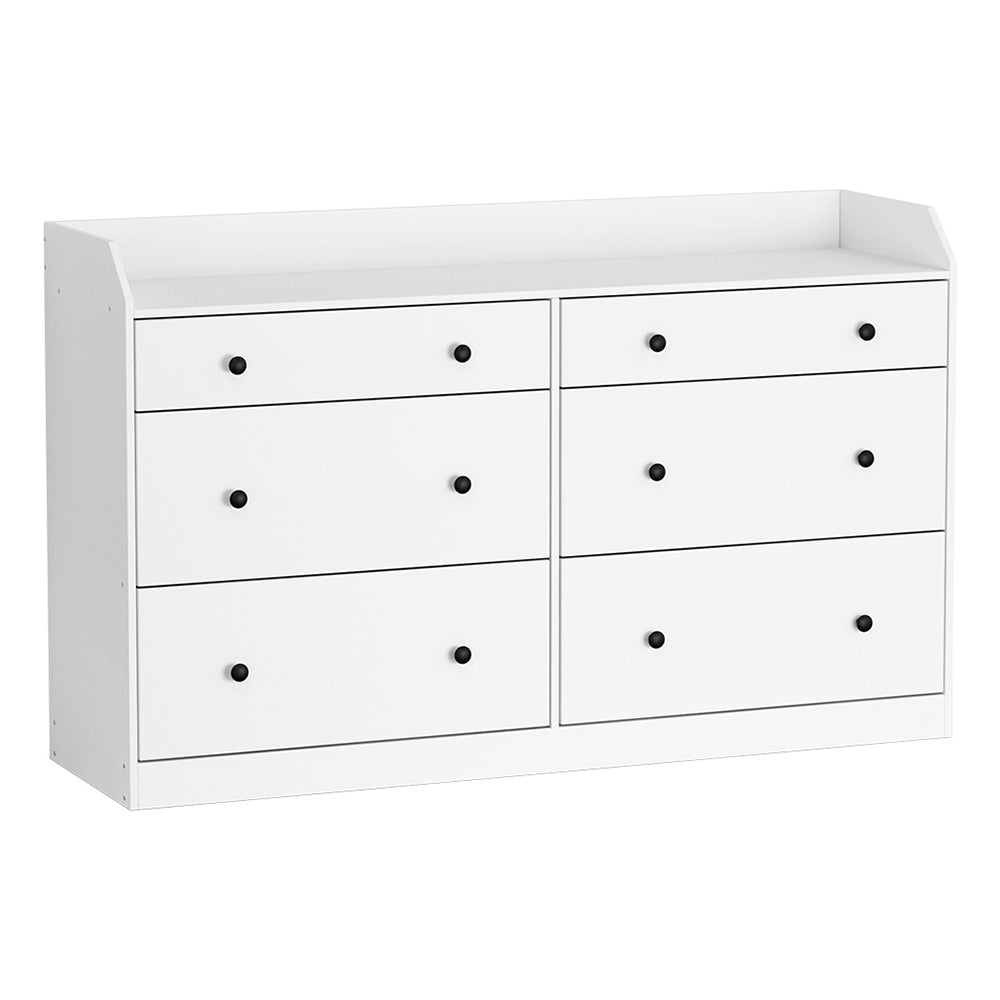 Pete 6 Chest of Drawers - White