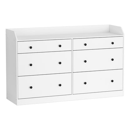 Pete 6 Chest of Drawers - White