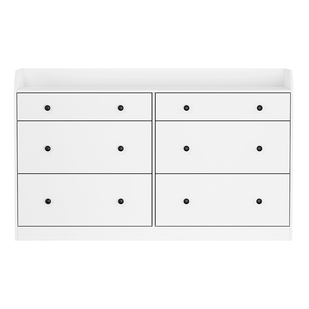Pete 6 Chest of Drawers - White