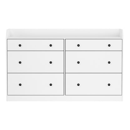 Pete 6 Chest of Drawers - White