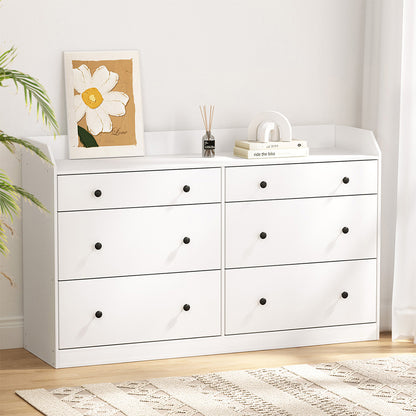 Pete 6 Chest of Drawers - White