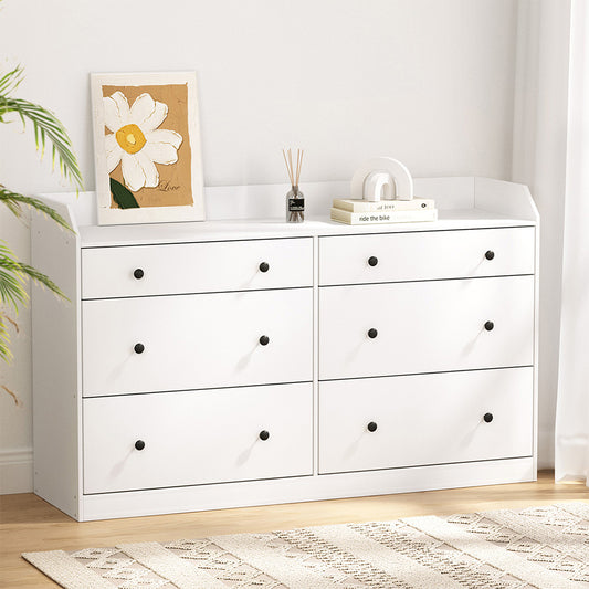 Pete 6 Chest of Drawers - White