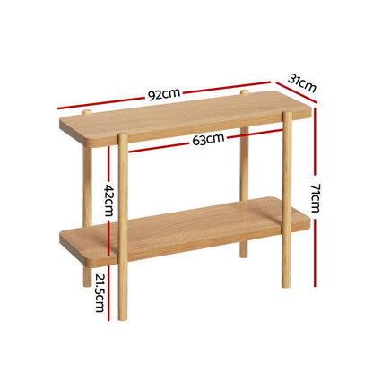 Sera Console Table 92CM 2-tier - Pine