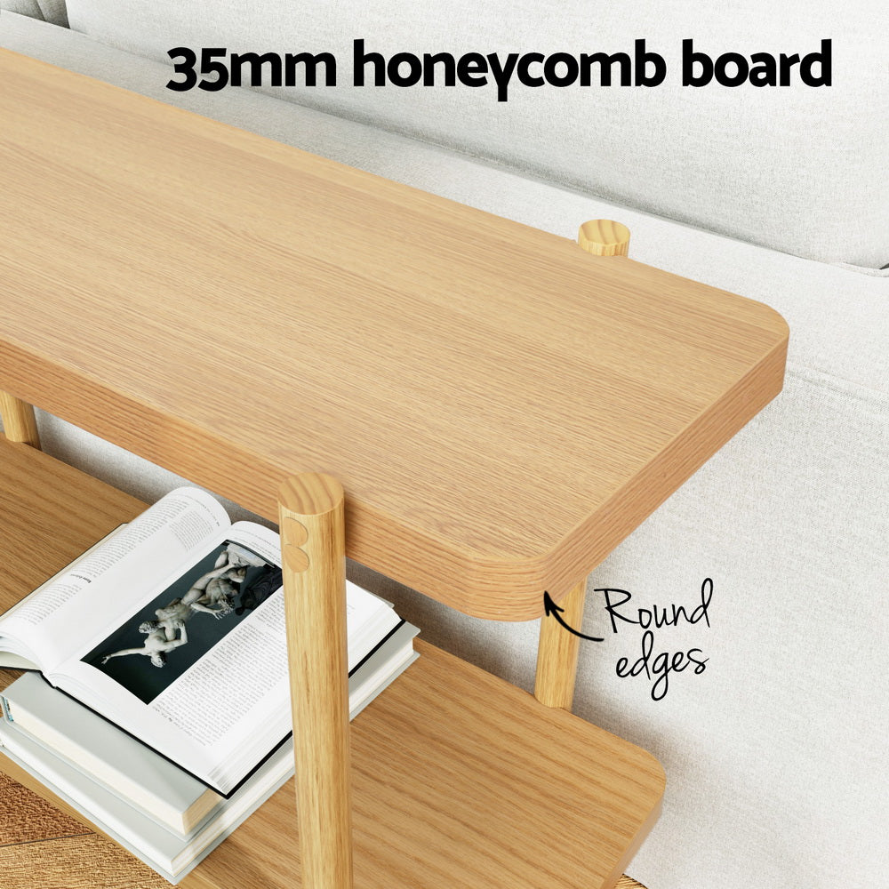 Sera Console Table 92CM 2-tier - Pine