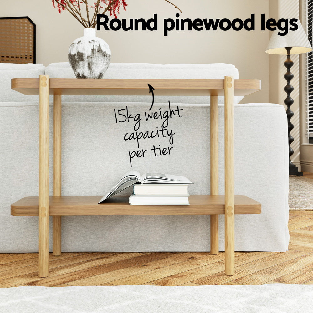 Sera Console Table 92CM 2-tier - Pine