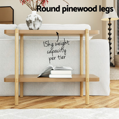 Sera Console Table 92CM 2-tier - Pine