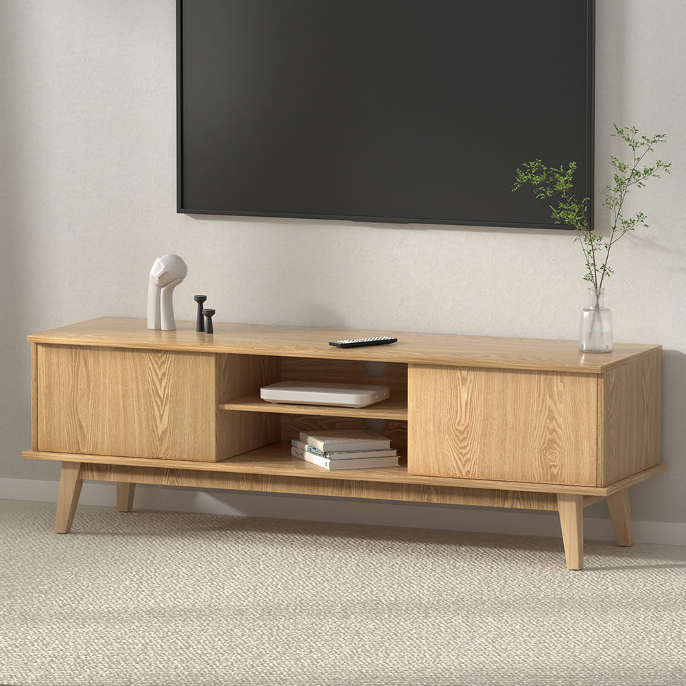 Adwen TV Cabinet Entertainment Unit 140CM - Pine