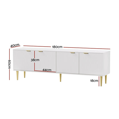 Riley TV Cabinet Entertainment Unit 180CM - White