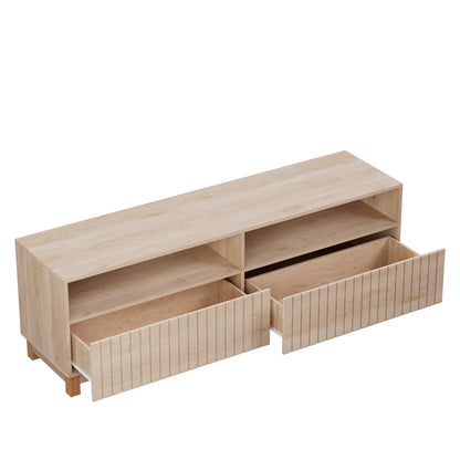 Karel TV Cabinet Entertainment Unit Stand 150CM - Pine