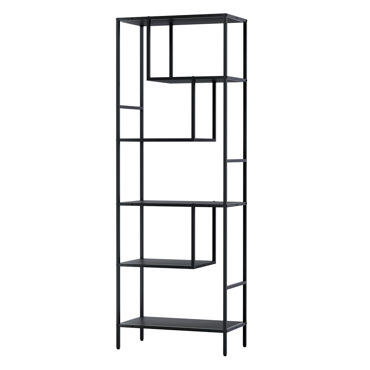 Rhys Bookshelf 5 Tiers - Black