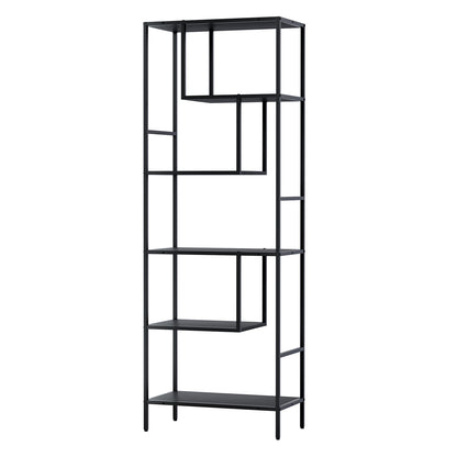 Rhys Bookshelf 5 Tiers - Black