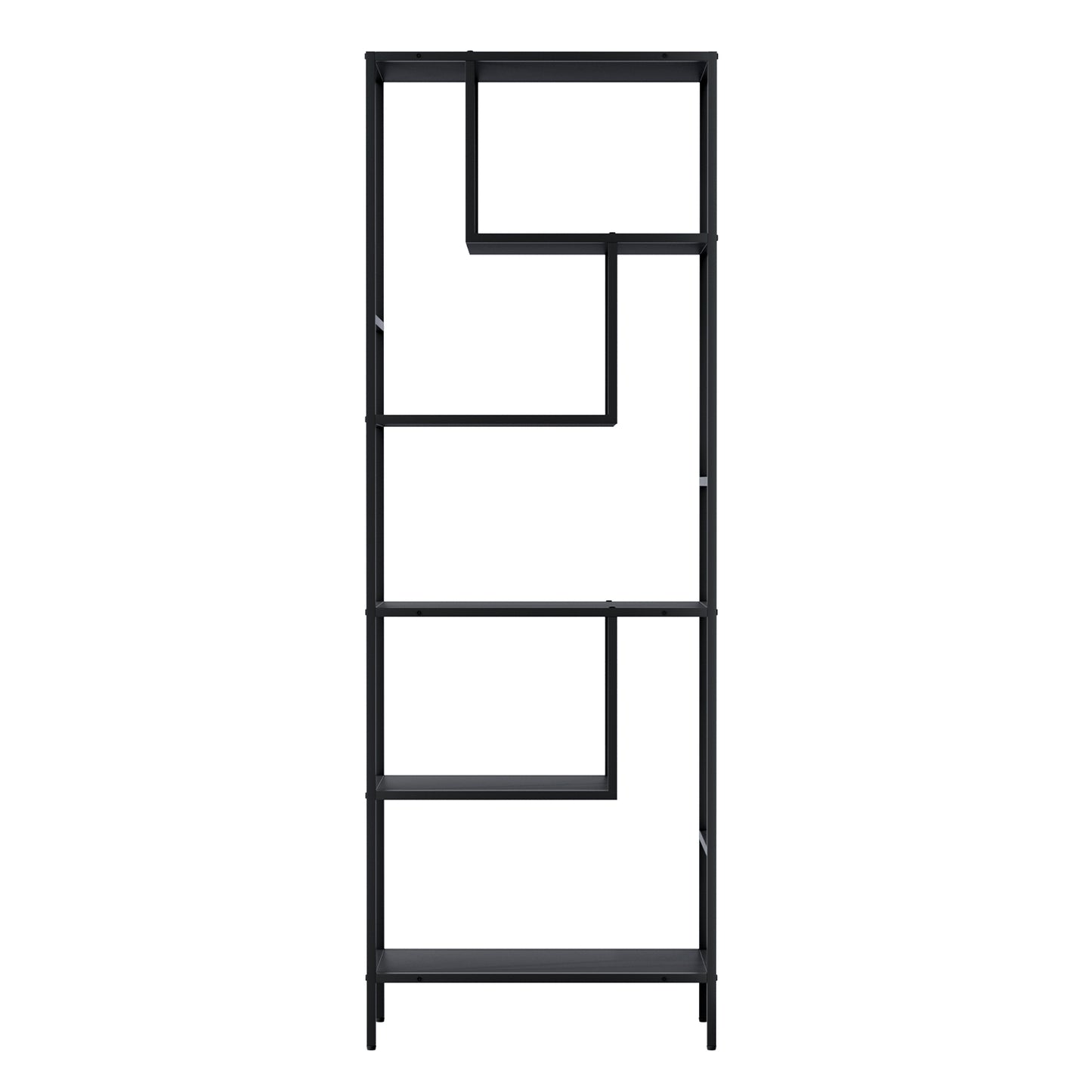 Rhys Bookshelf 5 Tiers - Black