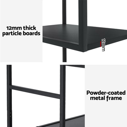 Rhys Bookshelf 5 Tiers - Black