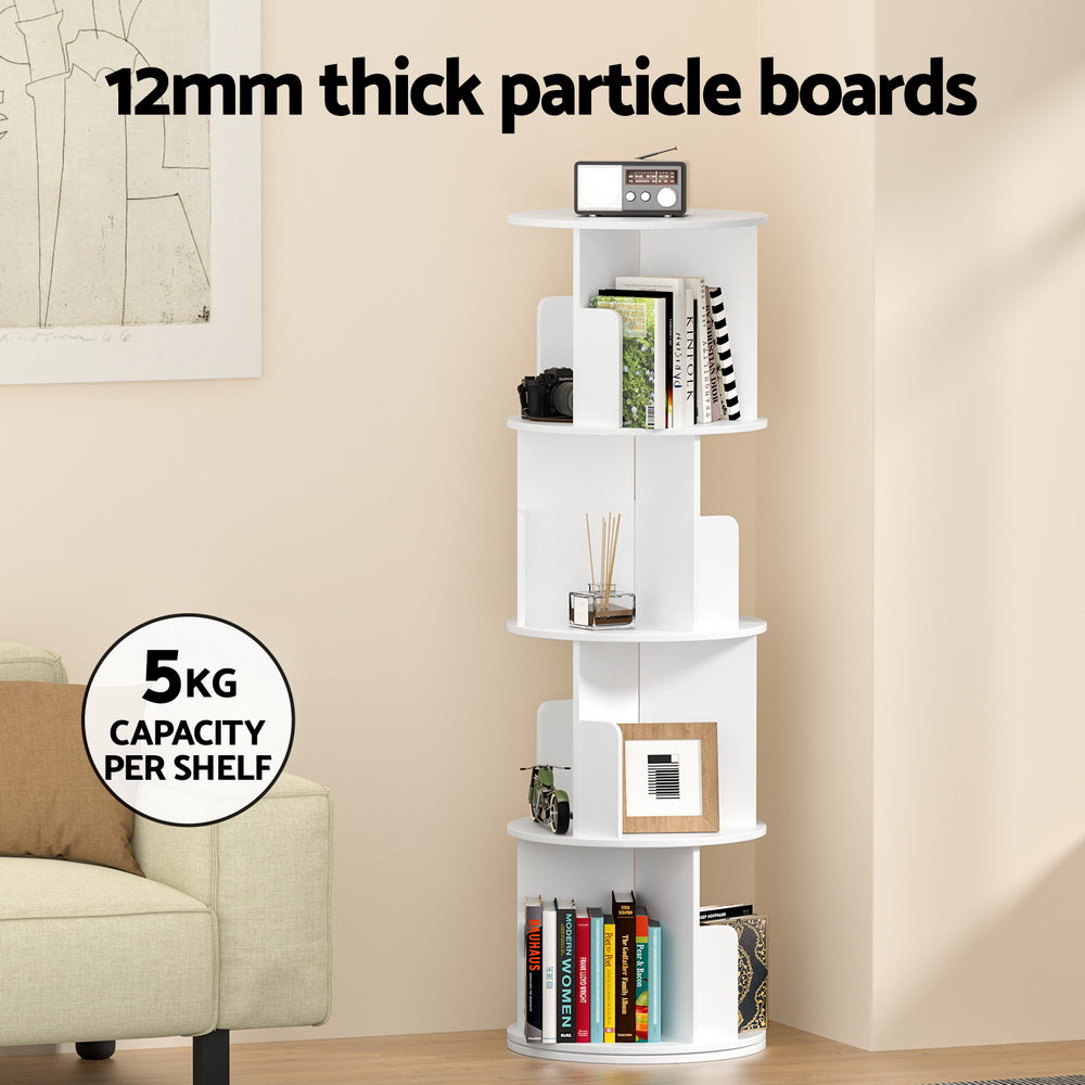 Edie Bookshelf 4 Tiers - White