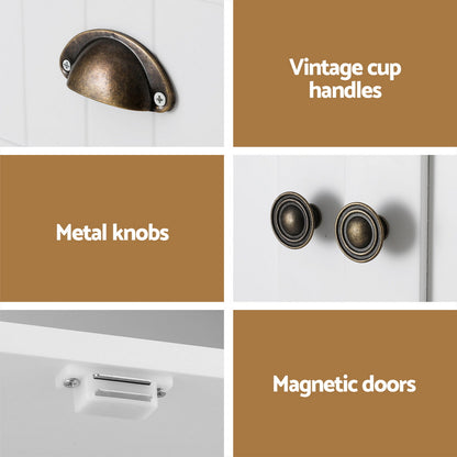 Buffet Sideboard Cupboard Cabinet - White