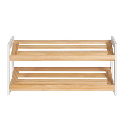 Kara Shoe Rack 2 Tier 6 Pairs - White