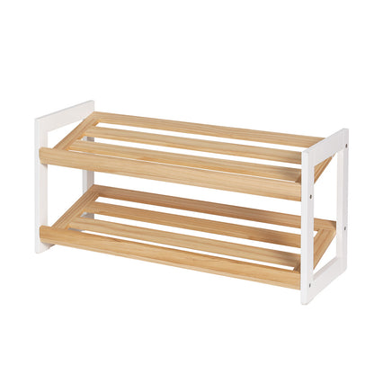 Kara Shoe Rack 2 Tier 6 Pairs - White